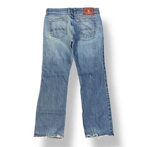 Lucky Brand Vintage Dungarees‎ Womens Size 12 Blue Streetwear Y2K